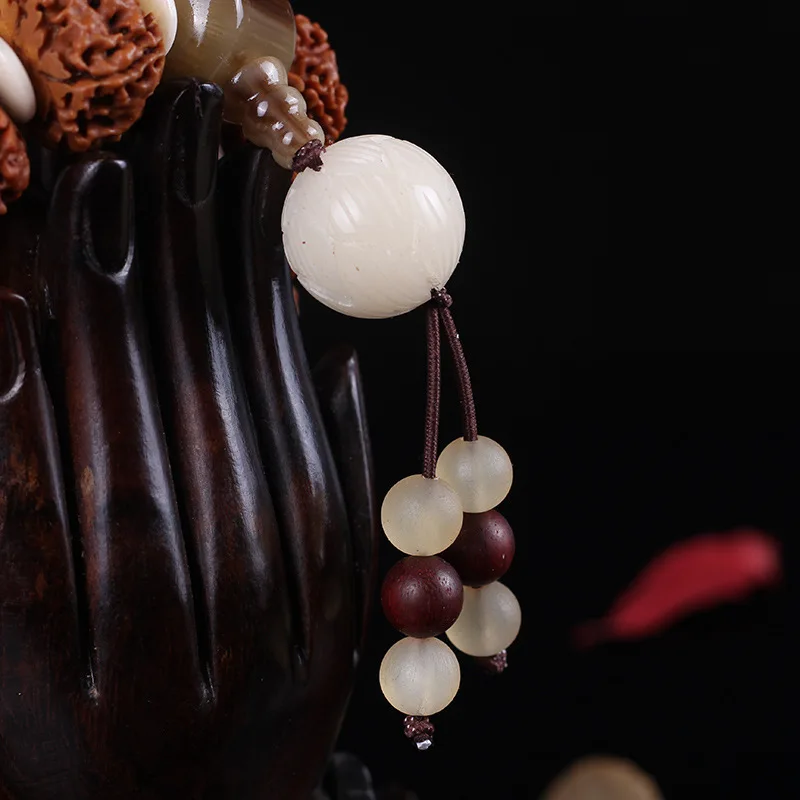 

famous brand Natural five petal Vajra Bodhi hand string beads Nepal Tibetan polished Bodhi Vajra Bodhi lotus root Bracelet