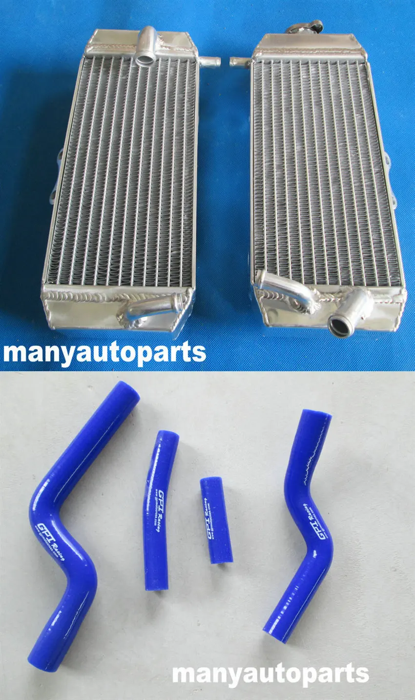 Алюминиевый радиатор и синий шланг для YAMAHA YZF250 YZ250F YZF 250 2007 2008 2009 07 08 09 | Автомобили
