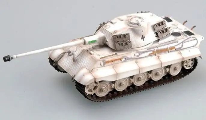 WW2 Пособия по немецкому языку Король тигр 2 Танк модель зимняя камуфляжная картина 1/72 easy model