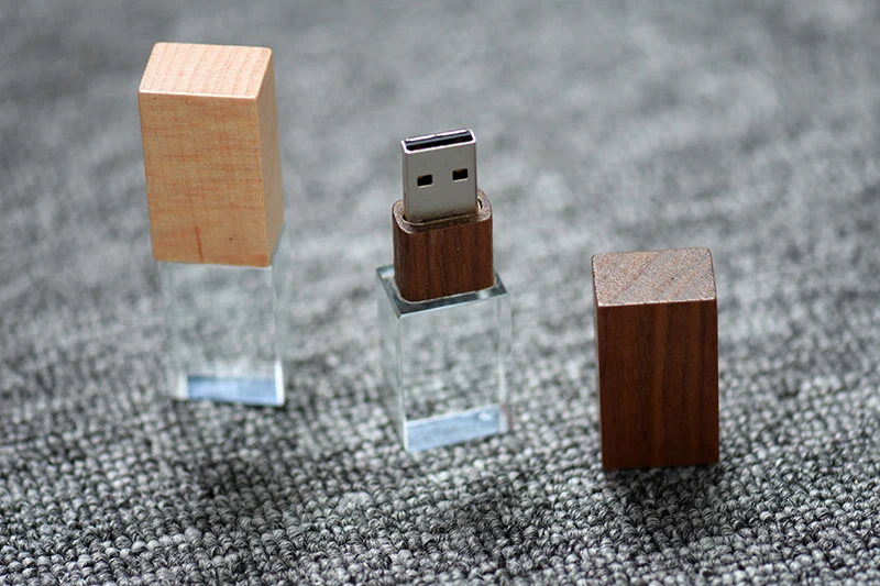 JASTER Walnut Crystal usb 2,0 4 ГБ 8 ГБ 32 ГБ 64 Гб 128 ГБ флеш-накопитель с черной упаковочной коробкой(10 шт. бесплатный логотип
