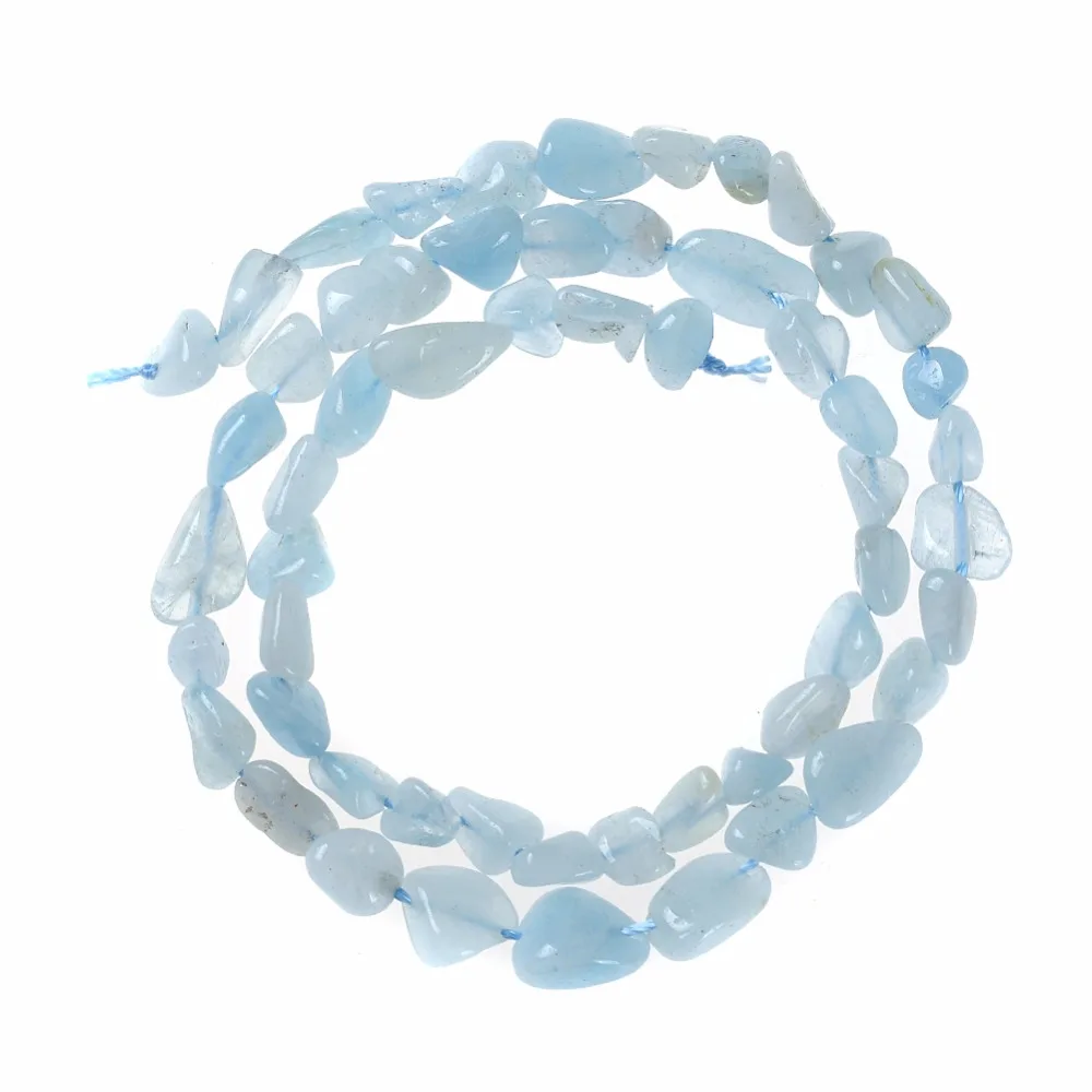 

3*5*8MM Irregular Shape Freeform Chip Gravel Natural Stone Strand Bead Aquamarines Stone For DIY Jewelry Making Bracelet