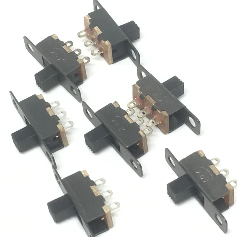 10 шт. SS12F15 SS12F15VG4 тумблер 3PIN 1P2T слайд-переключатель ручка высокая 4 мм