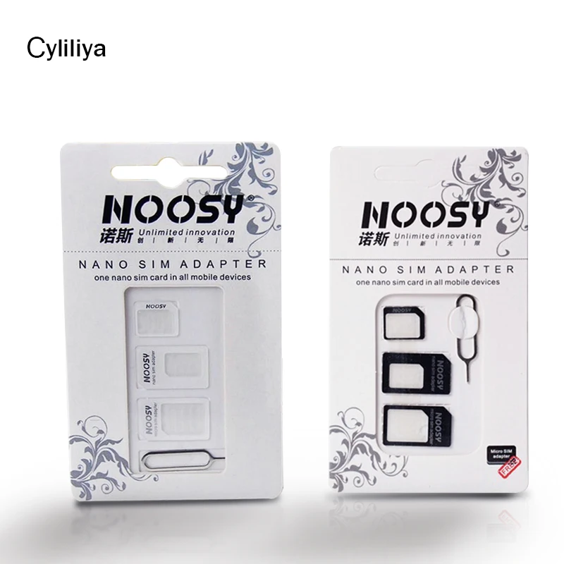 Хорошее количество 4в1 Noosy Nano адаптер для sim карты + микро сим карт стандартный