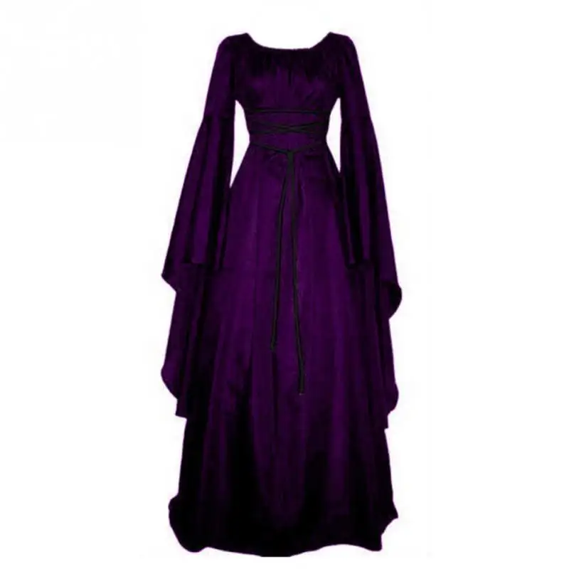Вечернее платье для девочек с длинным рукавом средневековое Дамская мода