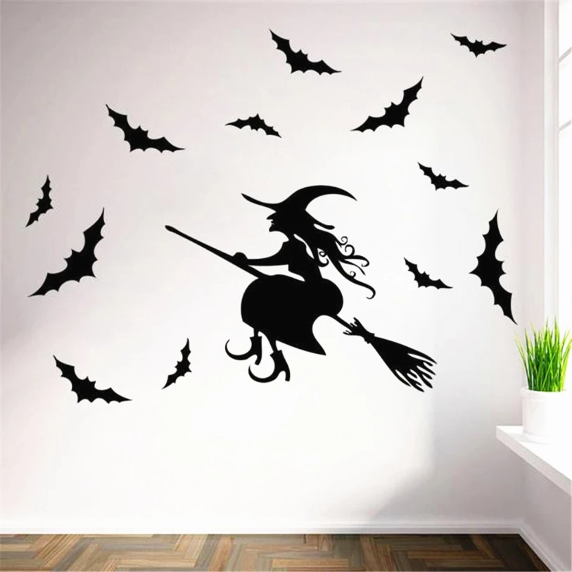 Хэллоуин Decora O Festa мультфильм ведьма летучих мышей тема обои/подарки для детей