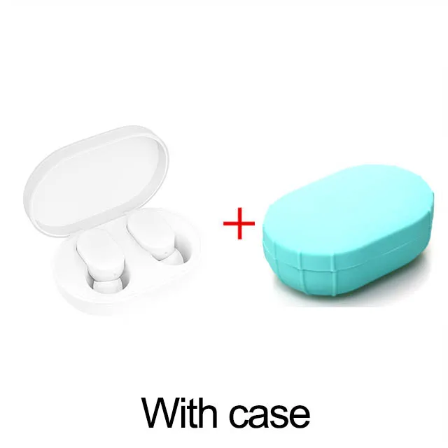 Xiaomi mi AirDots TWS Bluetooth наушники беспроводные наушники-вкладыши гарнитура с mi c и зарядной док-станцией Молодежная версия - Цвет: with Light Blue Case