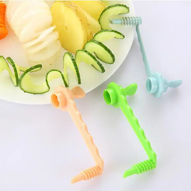 

1pc Hot High Quality Carrot Spiral Slicer Kitchen Cutting Models Potato Cutter Cooking Accessories Home Gadgets 8