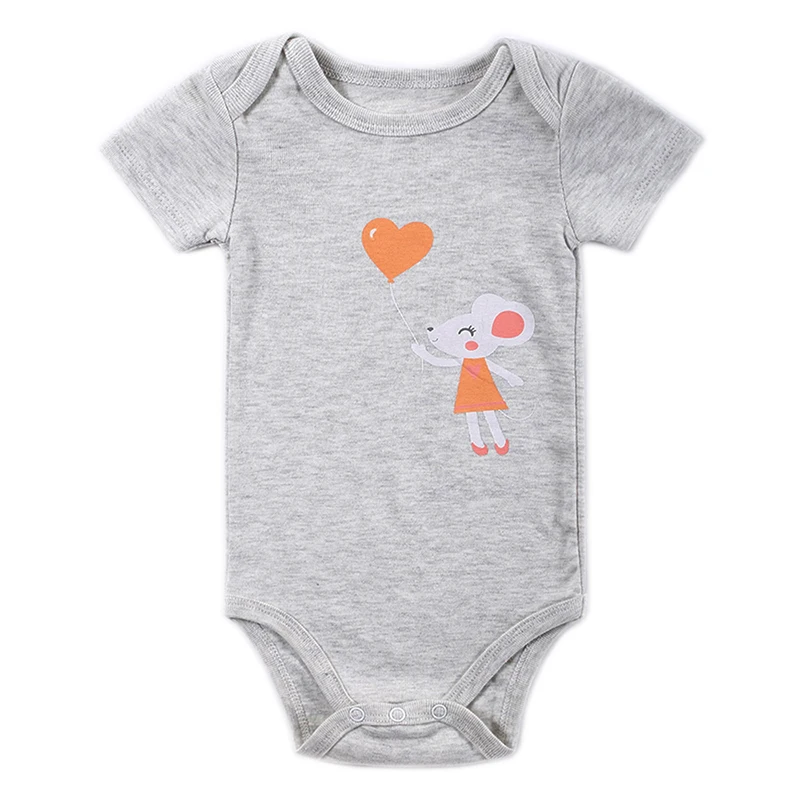 Summer Baby Boys Bodysuits 5 Pieces Cotton Short Sleeve Sailboat Print Girl Clothing Set Newborn Jumpsuit Clothes |