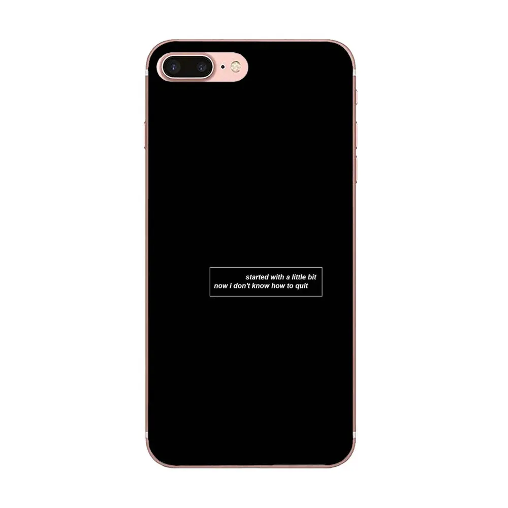 Мягкий модный Чехол для мобильного телефона Apple iPhone 4 4S 5 5C 5S SE 6 6S 7 8 Plus X XS Max XR черный