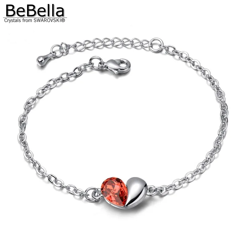 Женский браслет-цепочка BeBella браслет с кристаллами Swarovski ювелирное изделие для