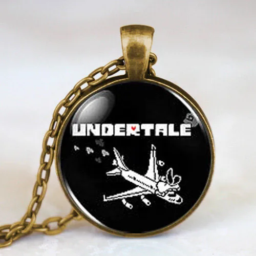 Undertale Tsunderplane видео игра геймер игровое ожерелье Мужская ручная работа Модный