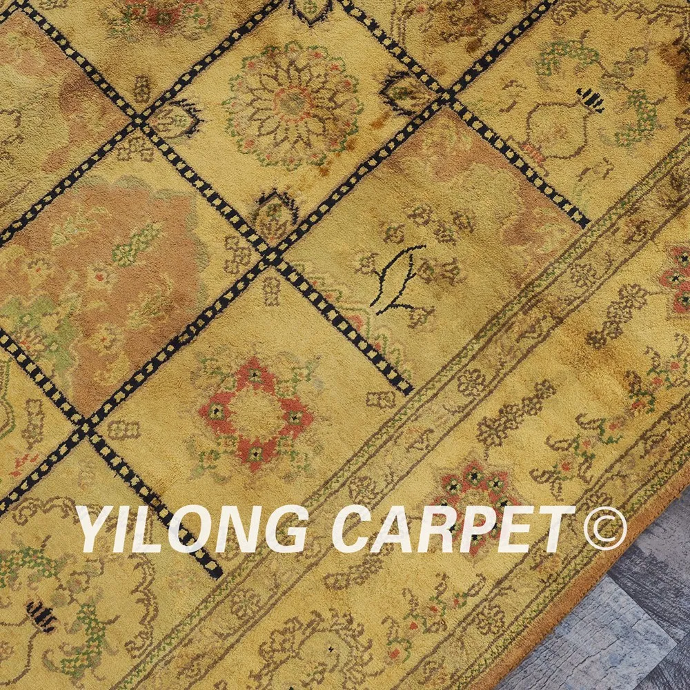 YILONG 4 'x 6' Шелковый коврик Тебриз ручной работы выгодный античный персидский