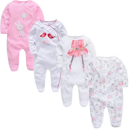 Новая детская одежда для новорожденных боди bebes Пижама для новорожденных комбинезон с длинными рукавами roupa de bebes Детские комбинезоны для мальчиков и девочек - Цвет: 42858741