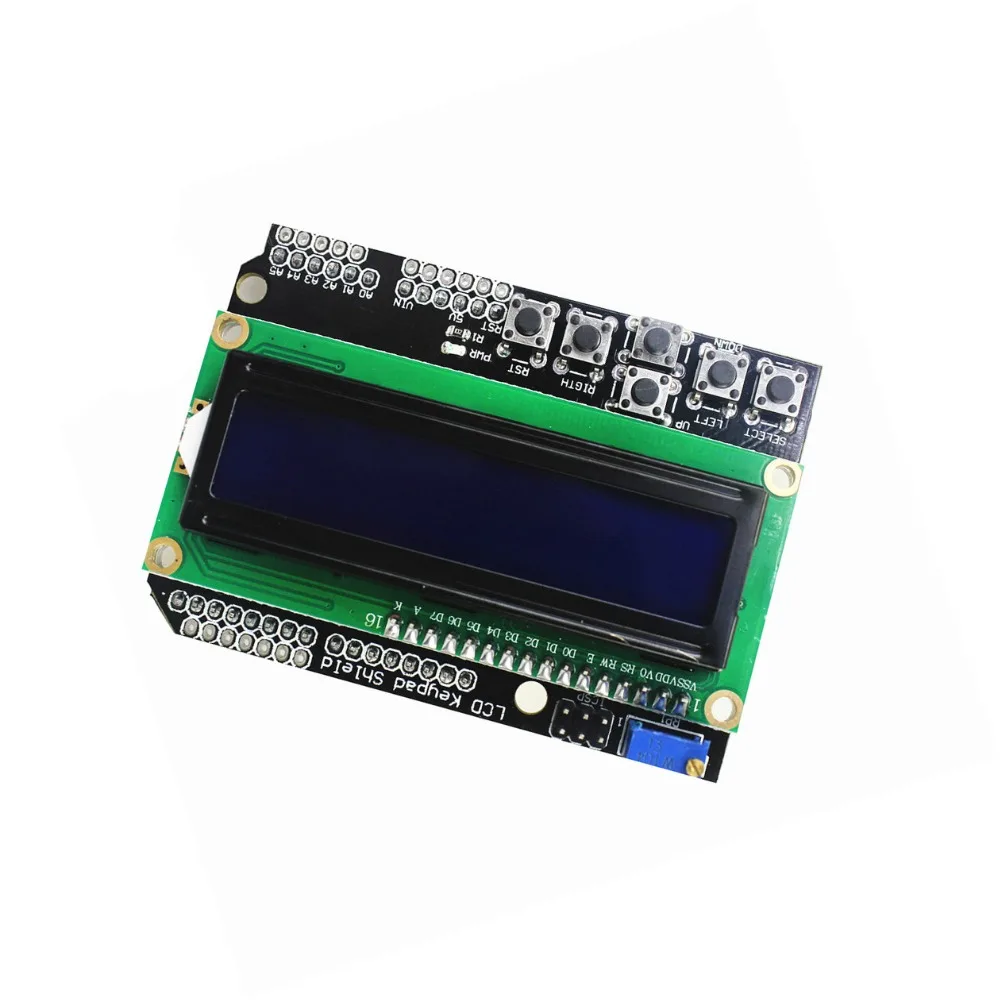 1PCS LCD Keypad Shield LCD1602 1602 Module Display For Arduino ATMEGA328 ATMEGA2560 raspberry pi UNO blue screen | Компьютеры и офис
