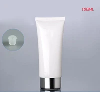 100pcs wholesale 100 ml white empty soft mildy wash butter hand cream tube 100ml travel cosmetic hand cream lotion container
