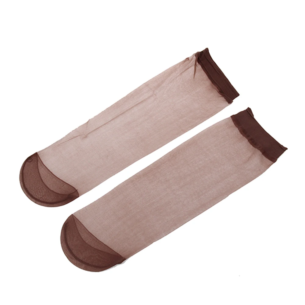 Short Stockings Ultra-thin Fiber Sheer Ankle Women Transparent Crystal Silk 3 Colors For You | Женская одежда