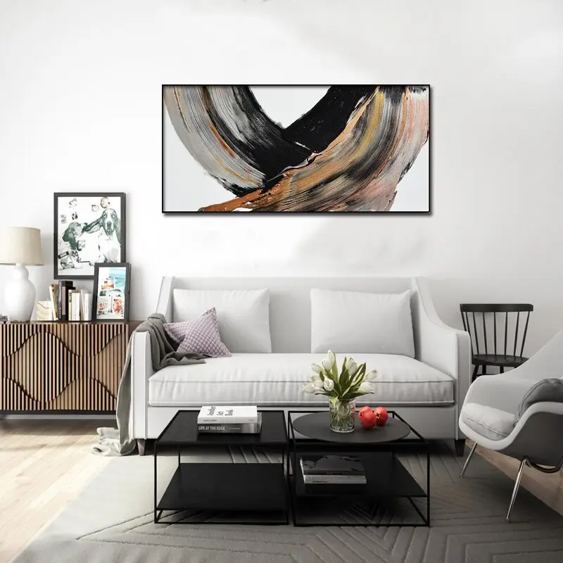 Новая ручная роспись Абстрактная масляная живопись на холсте современное