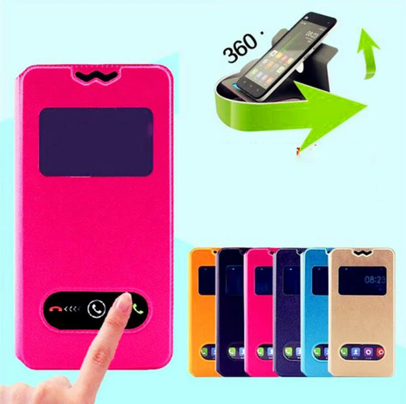 Новый 360 спортивные окошком на лицевой панели Искусственная кожа и мягкий ТПУ