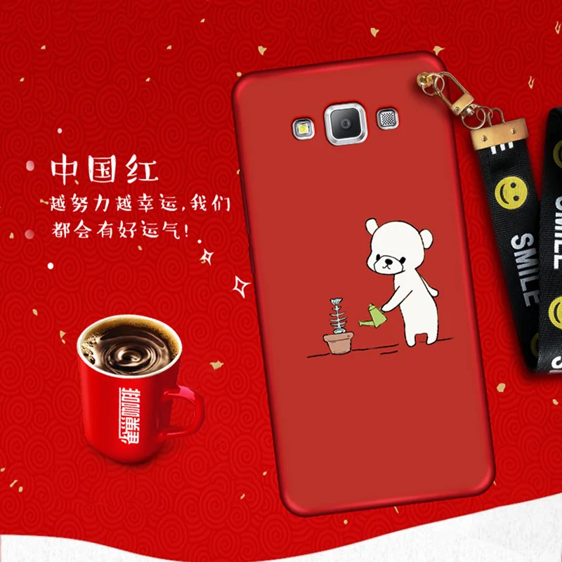2 шт. мода мультфильм чехол для телефона samsung Galaxy A7 7 A7000 A7008 A7009 задняя крышка 7000 7009
