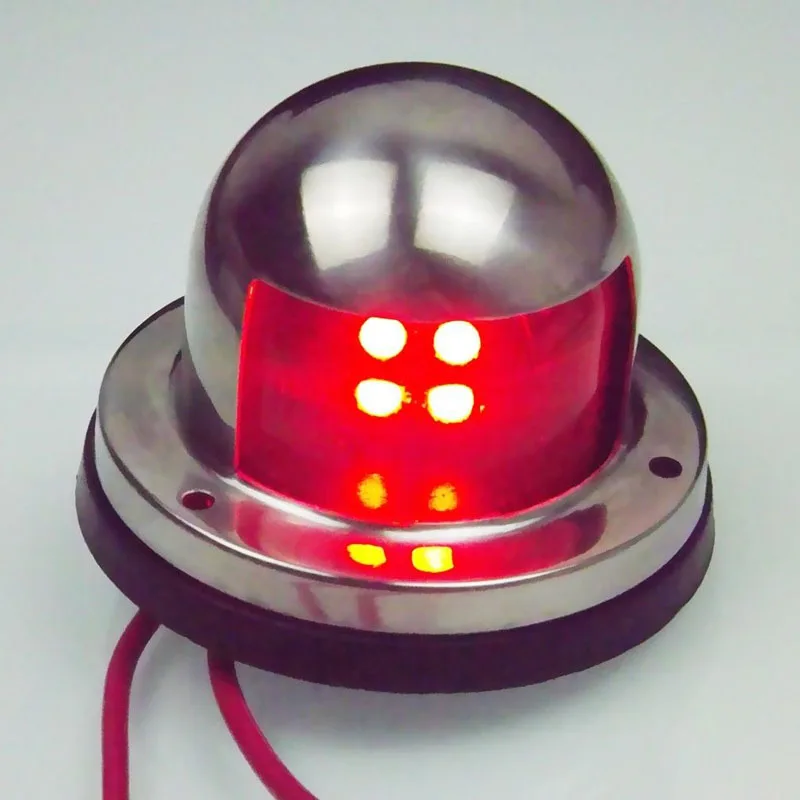Новая 1 пара морской яхты понтон 12V из нержавеющей стали LED лук навигационные огни