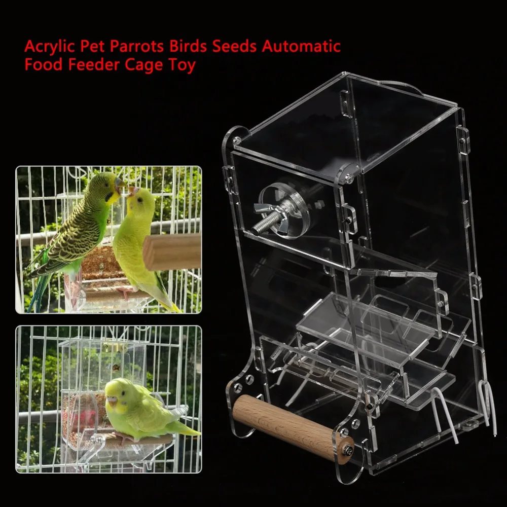 Кормушки для птиц Lovebird канарейка вольер прозрачное окно открытый кормушка для птиц контейнер для кормления для еды товары для домашних животных