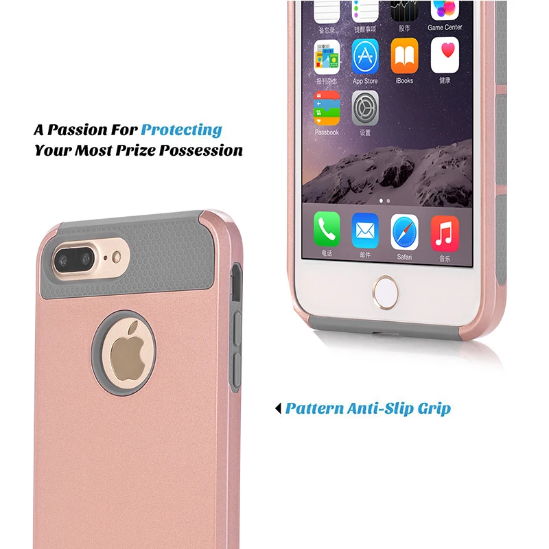Для Apple iPhone 7/7 Plus WeFor гибридный жесткий чехол 2-в-1 Стиль для чехлы |