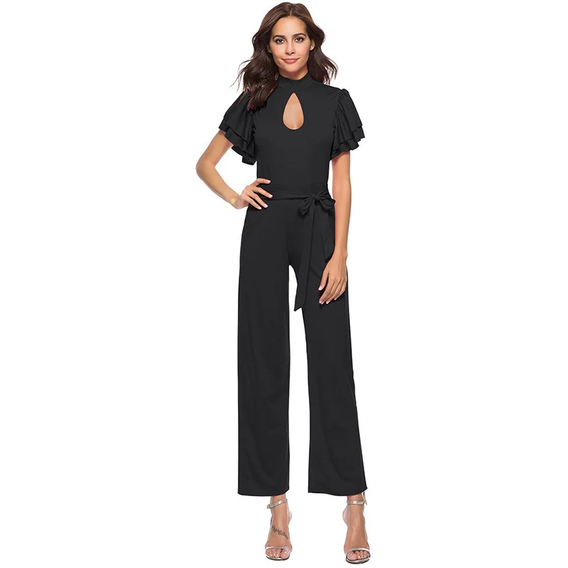 Женский комбинезон MUXU черный большого размера в европейском и американском