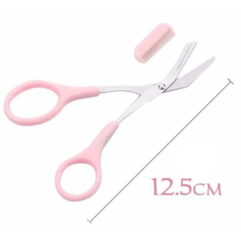 Channy ножницы для стрижки бровей с расческой материал ресницы Ножницы зажимы