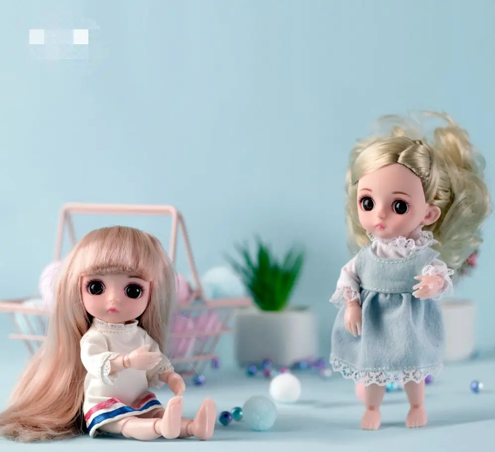 1/8 пластиковая кукла bjd шарнирная 6 дюймов ПВХ мини кукла|Куклы| |
