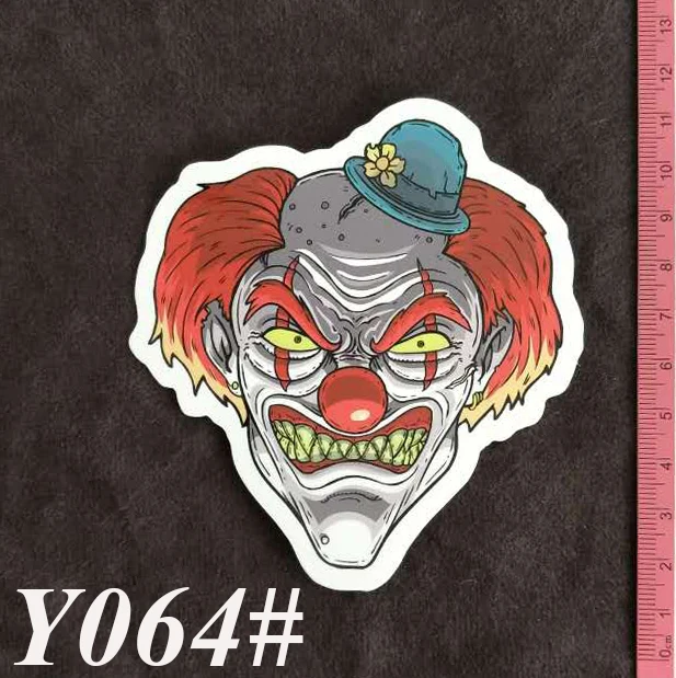 Y064 # призрак клоун ПВХ большой стикер домашний декор холодильник Стайлинг