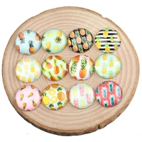 onwear mix pineapple photo round dome glass cabochon 12mm 20mm 25mm diy jewelry findings for earrings bracelets making