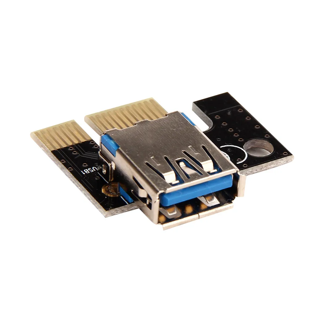 5 шт./лот надежный горячий PCI-E Экспресс-питание Riser Card W/USB 3 0 удлинитель Кабель 1x к 16x