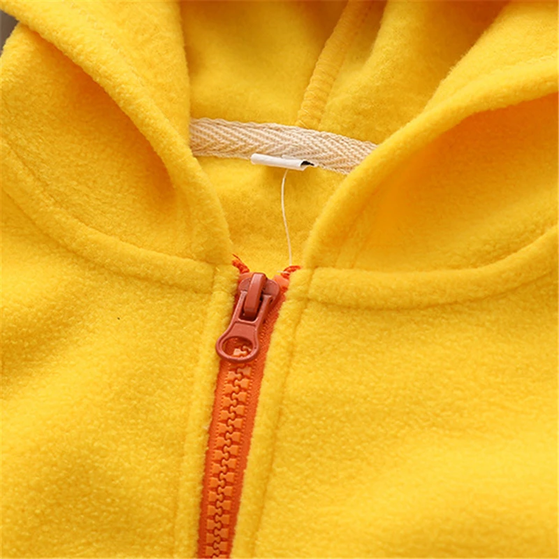 Baby Boys Girls Sweatshirt Cartoon Hoodie clothing Velvet Children Coat Panda duck rabbit dinosaur Animal Kids Jacket | Детская одежда
