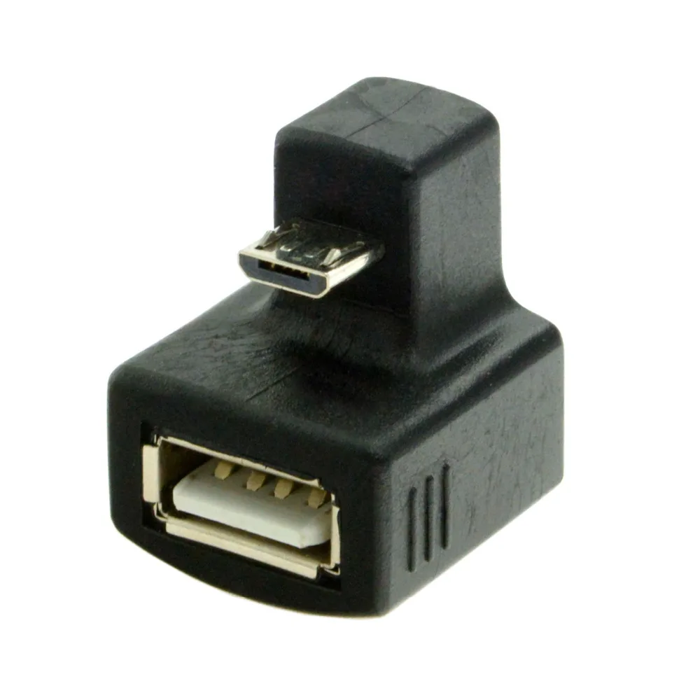 180 градусов вниз правый угол Micro USB OTG к 2 0 Женский удлинитель адаптер для сотового