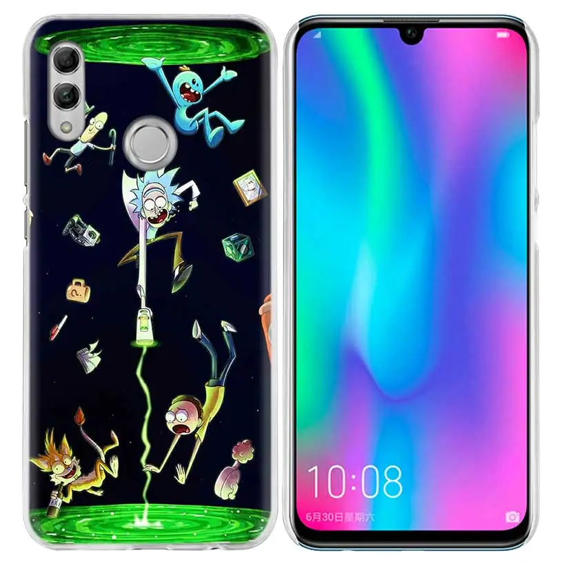 04 Рик и Морти мультфильм чехол для huawei Honor 8X Y9 9 10 Lite Play 7C 8C 8S 8A фотоаппаратов моментальной печати 7S 7A Pro V20 20i Y6 Y7 жесткий чехол из ПК для телефона - Цвет: 04
