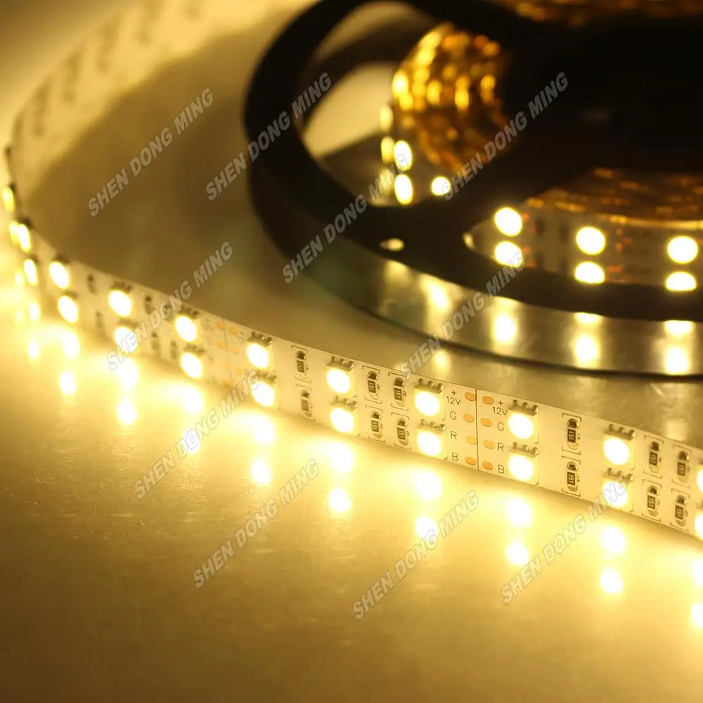 Супер яркий 5 м/лот 120 светодиодный s/м двойной ряд smd 5050 полосы RGB машина для