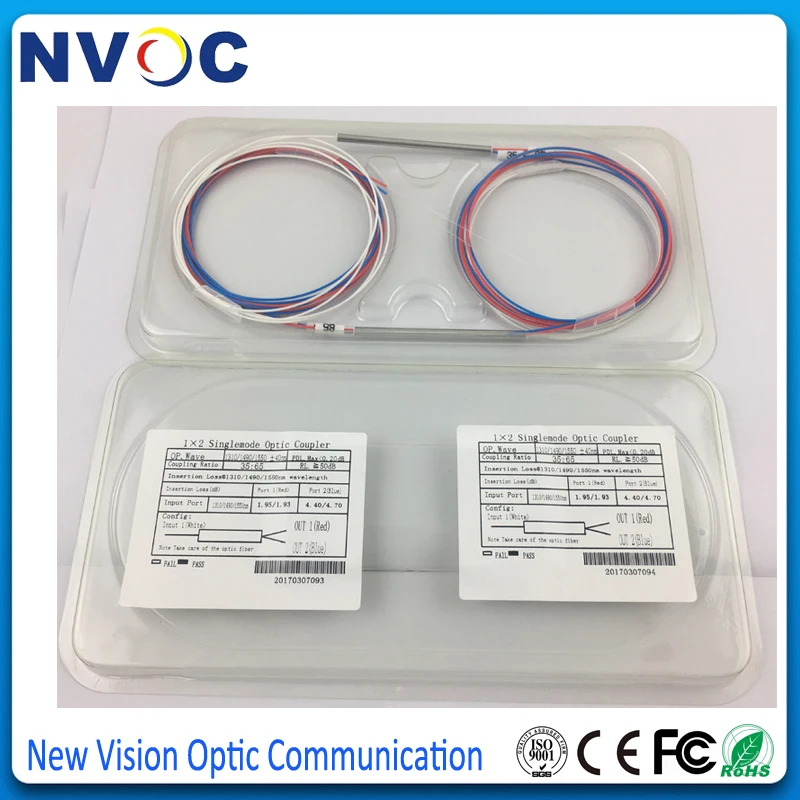 8 шт./лот 30/70 SM двойное окно 1490/1550 0 9 мм 1 м SC/APC 1*2 1X2 мини стальная трубка FBT