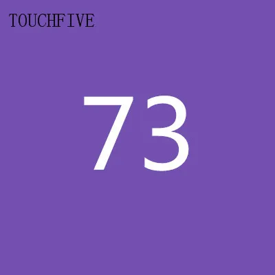 73 1 шт. TouchFive на выбор, 168 цветов, маркеры для эскизов, маркеры на спиртовой основе, набор цветных маркеров, товары для рукоделия, ручка для школы - Цвет: 73