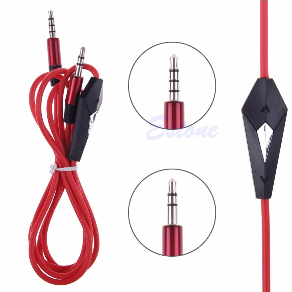 

3.5mm Male To Male Car Stereo Aux Audio Record Mic Cord Headphone Connect Cable