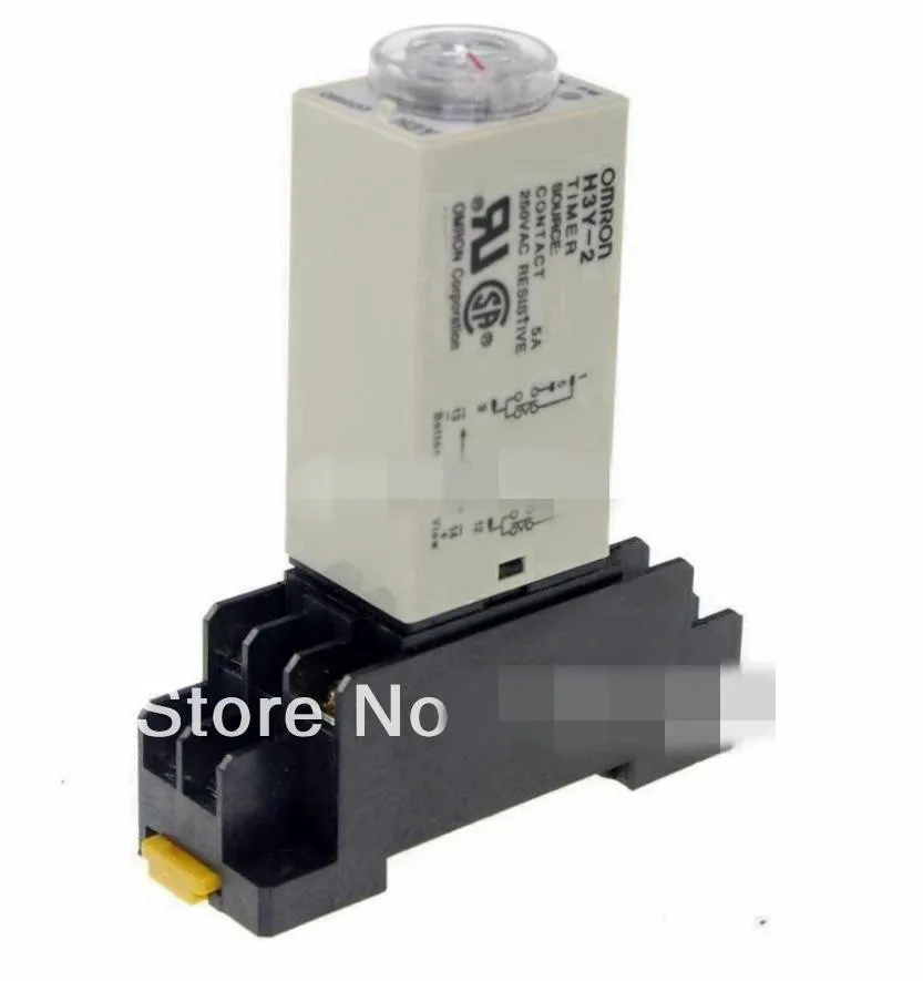1 шт. 12VDC/24VDC/24VAC/110VAC/220VAC H3Y 2 реле задержки времени 10 минут DPDT 8 контактов и гнездо
