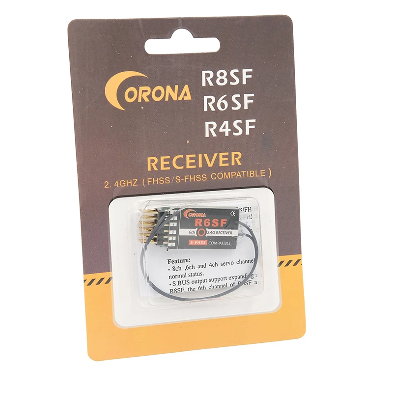 Corona R6SF 2,4 GHz S-FHSS/FHSS совместимый 6Ch Micro S. bus приемник