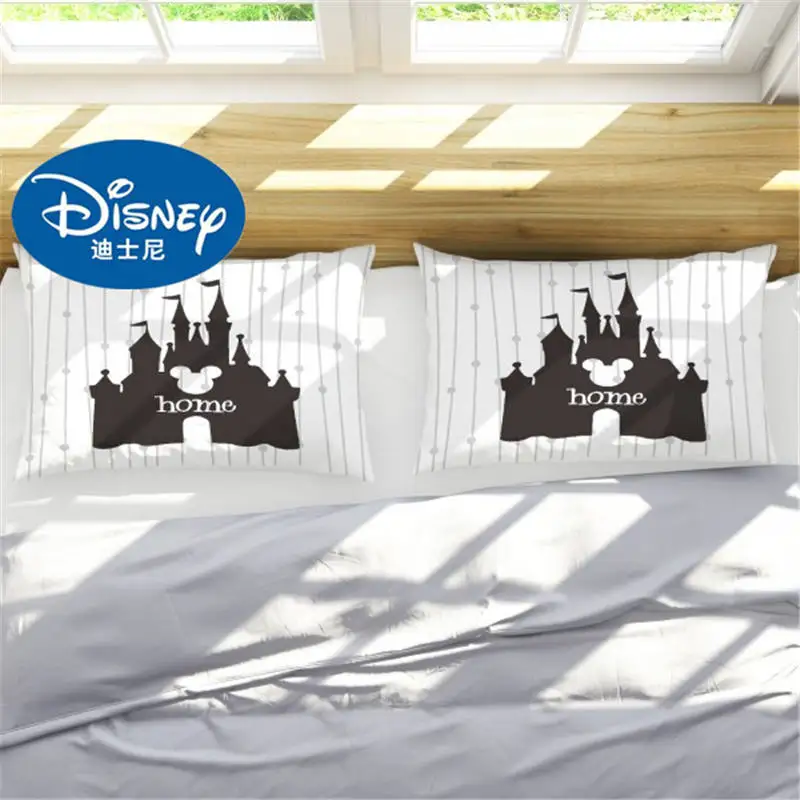 Mickey Mouse -7 Disney черный, белый цвет Микки и Минни Маус Мышь наволочки, домашний текстиль 2 шт. пара наволочка декоративные Pillowshams Гостиная подарок - Цвет: Mickey Mouse -7