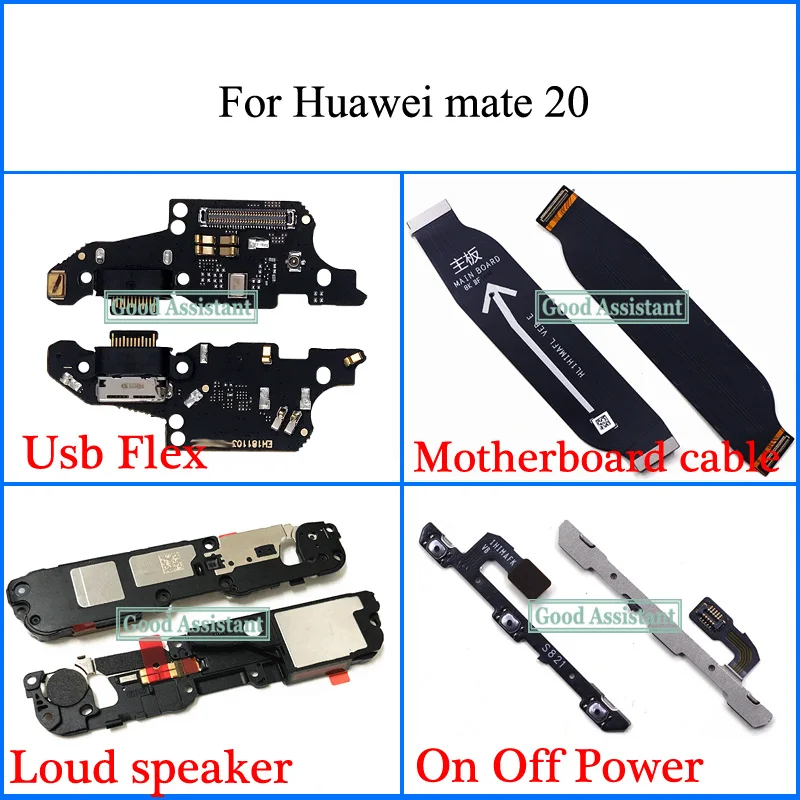 6 53 &quotдля Huawei Mate 20 HMA L09 L29 AL00 Usb гибкий кабель материнской платы громкий динамик