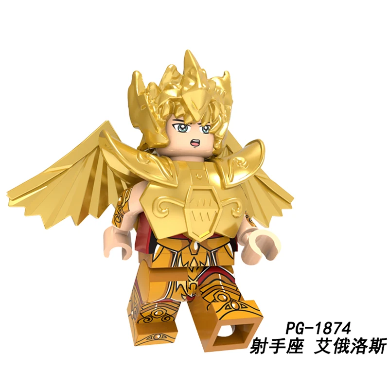 PG1874 Saint Seiya, строительные блоки, 12 созвездий Овен, Телец, рак, фигурки, кирпичи для детей, игрушки PG8212 - Цвет: PG1874