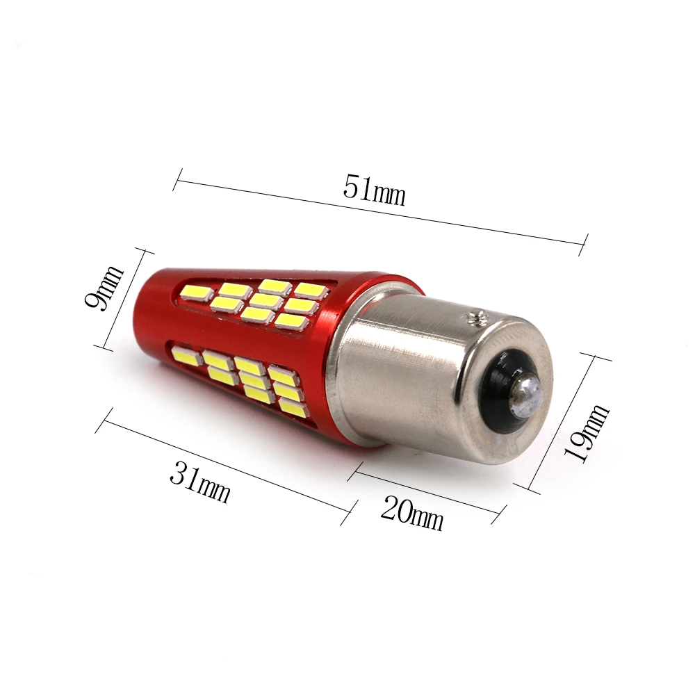 2x высокое яркое S25 1156 ba15s сигнала поворота светильник 4014 48SMD авто светодиодный