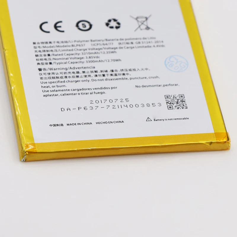 JRZ BLP637 Аккумулятор для OnePlus 5 One Plus батарея телефона 3210 мАч Высокая емкость 3 85 В