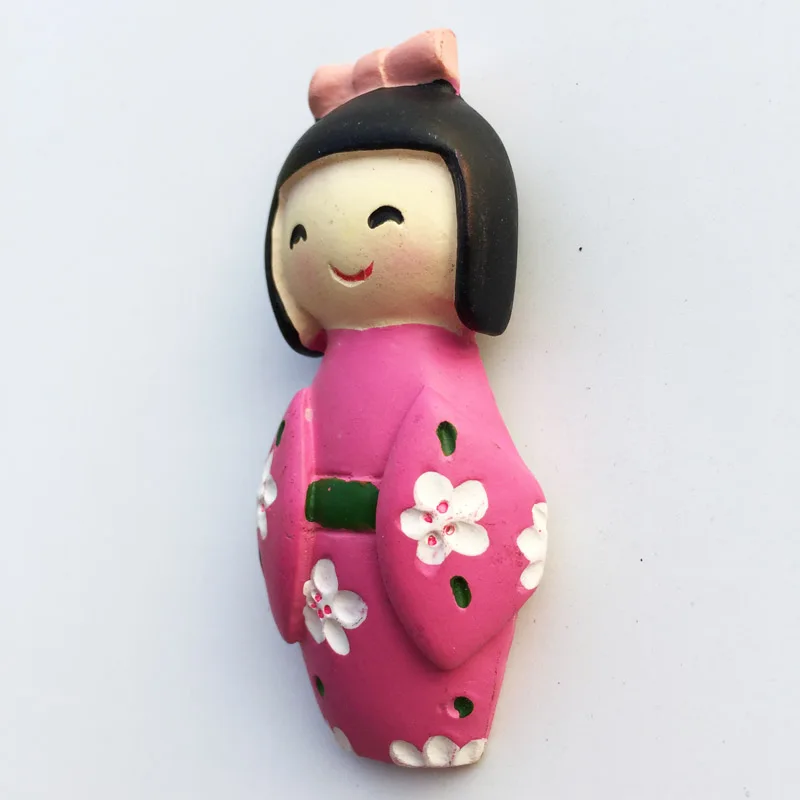 Японские магниты на холодильник для девочек кавайная кукла магнитная наклейка