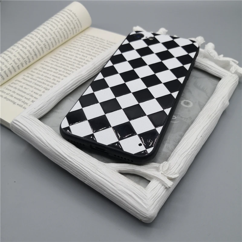 Simple black and white shell original lanyard invisible ring bracket For Samsung galaxy A5 6 7 8 Plus 9 2018 all inclusive |