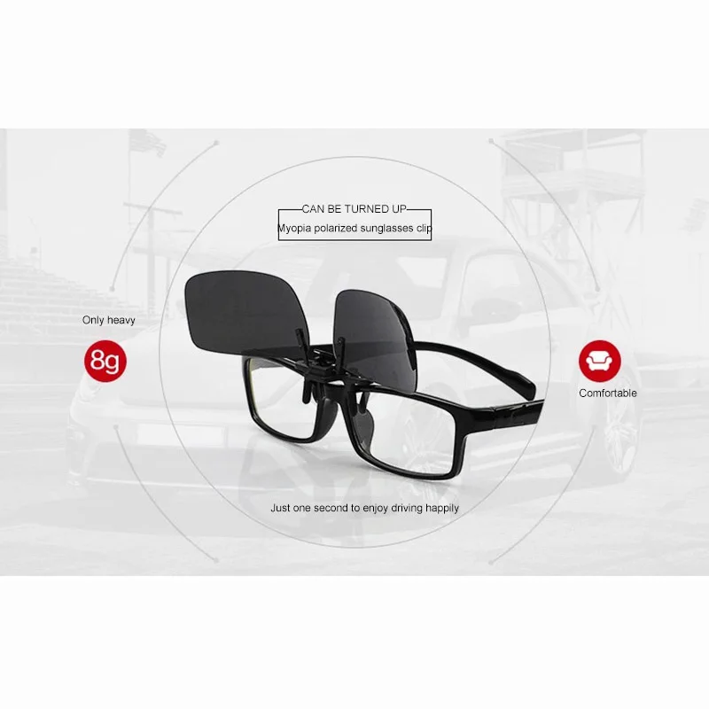 Polarized Cycling Eyewear UV400 Clip Type Glasses Bicycle Mountain Bike Climbing Fishing Sunglasses Driver Goggles | Спорт и