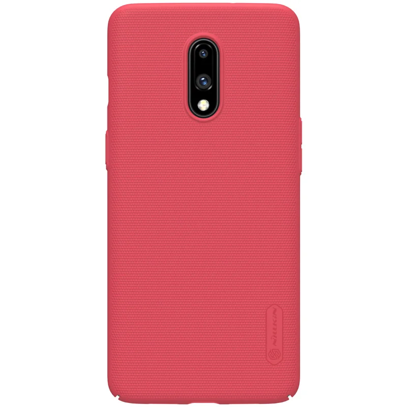 Красный Чехол для Oneplus 7, Nillkin, суперматовый щит, Ультратонкий Жесткий 1+ 7, тонкий защитный чехол для телефона, чехол для Oneplus 7, Nilkin - Цвет: Красный